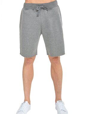 $10 SALE Men's Cotton Blend Heather Gray Fleece Shorts